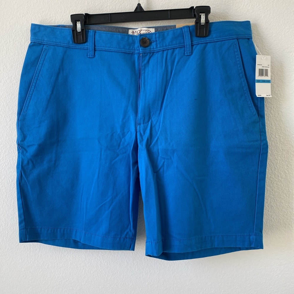 Original Penguin - Men's Shorts‎ Flat Chino - 36 x 9"  - Directoire Blue